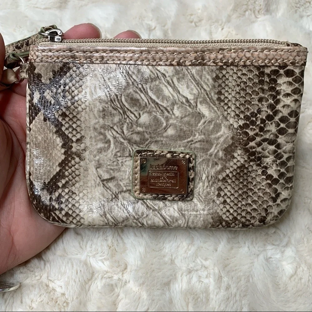 Liz Claiborne | Snake Print ZIP Wallet Coin Purse